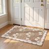 Soft Absorbent Mat Retro Bathroom Door Pad Wear-resistant Door Mats  Bathroom Use