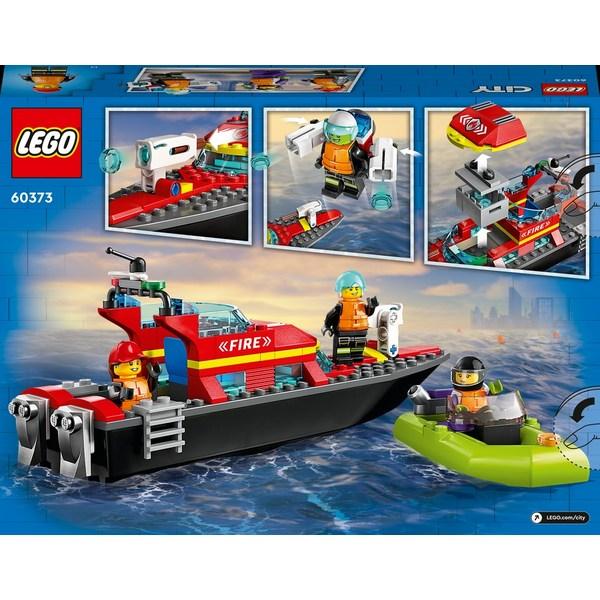 LEGO City 60373 Fire Rescue Boat, Mixed Color