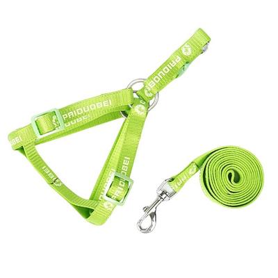 Ryone Nachtlicht reflektierendes ultraleichtes kleines Geschirr-Leinen-Set, grün, 1 Set