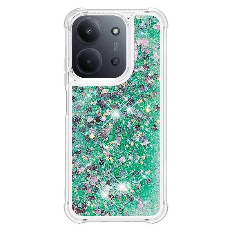 Pro Xiaomi Redmi 15C Pouzdro Redmi15C Třpytivé Tekuté Písky Dynamické Pouzdro na Telefon pro Funda Xiaomi Redmi 15c 4G 5G Kryt Coque