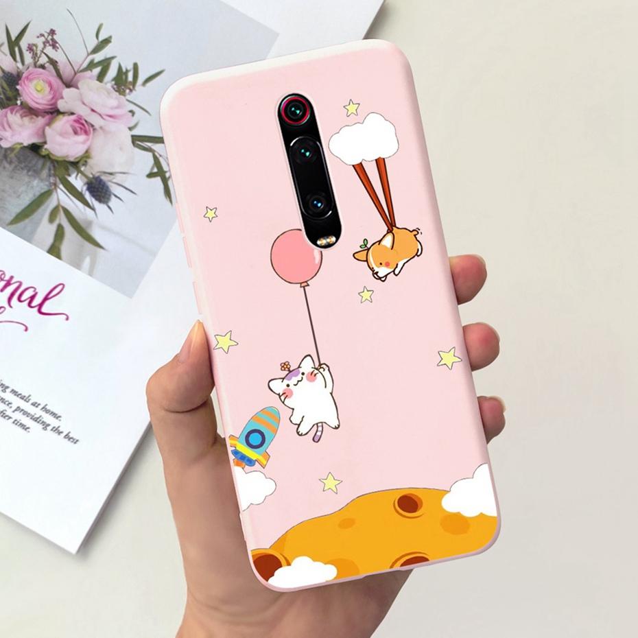 Kreslený obal pro Xiaomi Mi 9T Pro Mi9T Roztomilý barevný měkký silikonový zadní kryt pro Xiaomi Mi 9T 9 T 9TPro Pouzdra na telefon