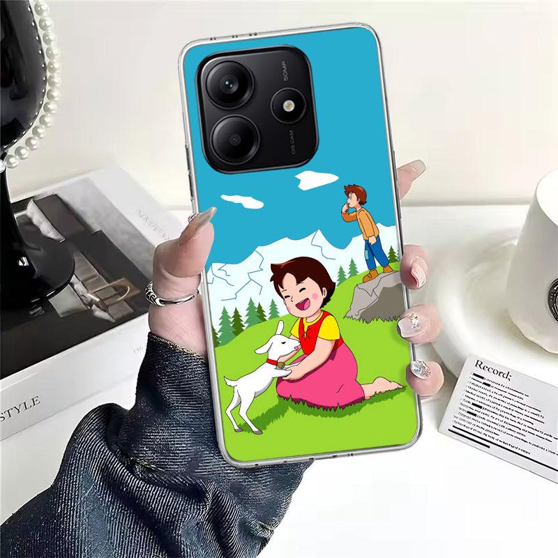 

Heidi Cute Cartoon Soft Phone Case For Xiaomi Redmi Note 15 14 14S 13 12 Pro Plus 12S 11 11S 11E 10 10S 11T 5G Fundas Coque Redm Redmi Note 14S