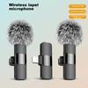 Wireless Lavalier Microphone One To Two Live Broadcast Microphone Set