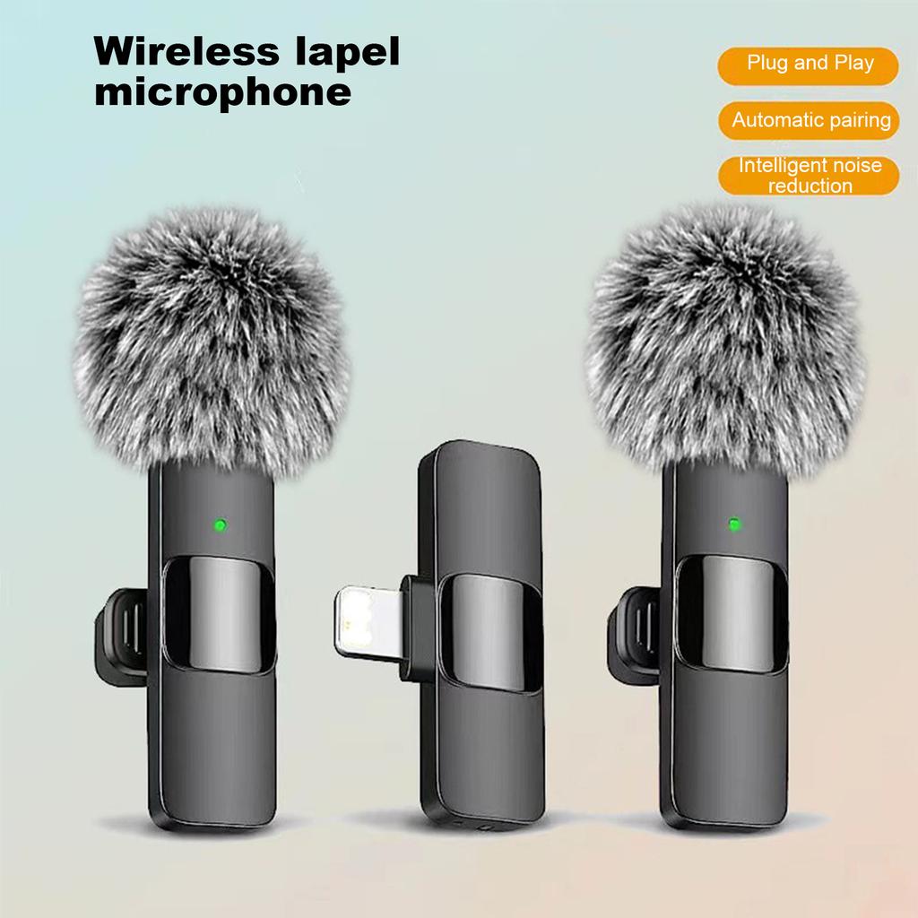 Wireless Lavalier Microphone One To Two Live Broadcast Microphone Set
