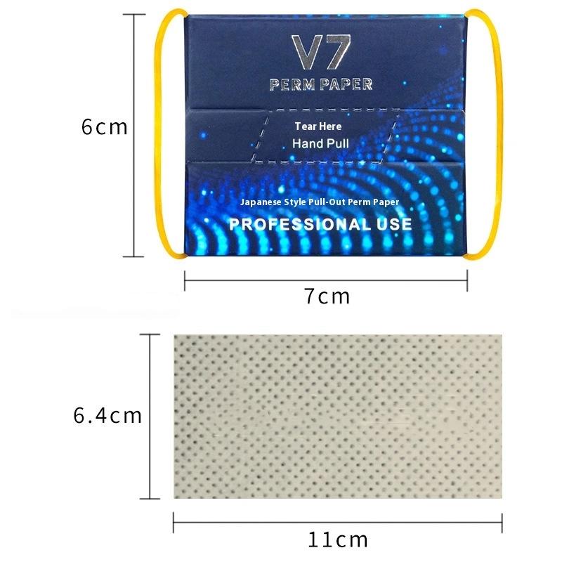 Hair Curling Papers Perm Papers For Hair Curling Salon Disposable Tissue With High Temperature Resistance For Cold And Hot Perms