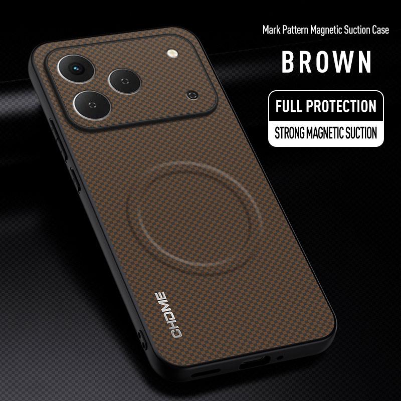 EUCAGR Für Tecno Spark 50 Hülle Auto Magnetische Halterung Handyhülle Für Tecno Spark 50 Silikon Stoßfest Vollständiger Schutz Rückseite