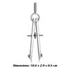 10-1 Pcs Multifunction Bow Divider Spring Compasses Engineering Compasses Drawing Tool Metal Geometry Compass Bow Divider