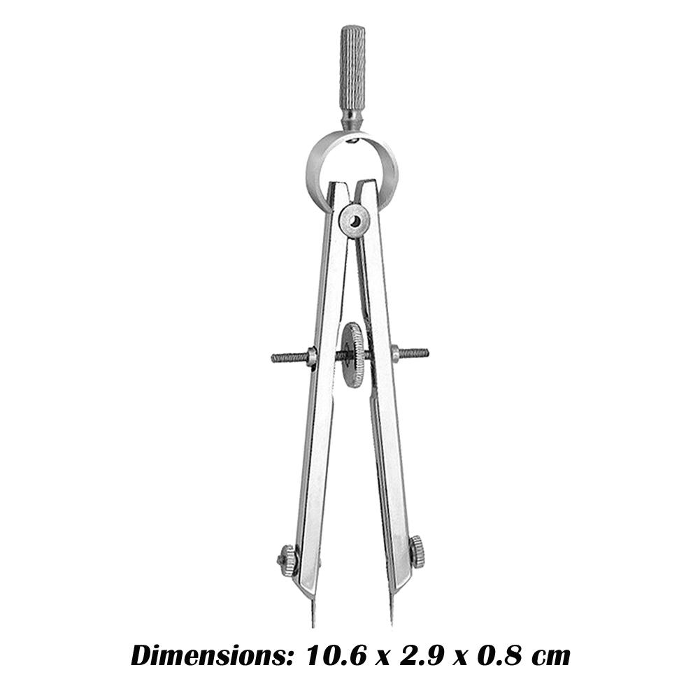 10-1 Pcs Multifunction Bow Divider Spring Compasses Engineering Compasses Drawing Tool Metal Geometry Compass Bow Divider