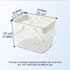 Dorm Shower Basket With Handle, Portable PET Bath Storage Bin for Shared Bath, Gym, and Daily Supply Carrying Use