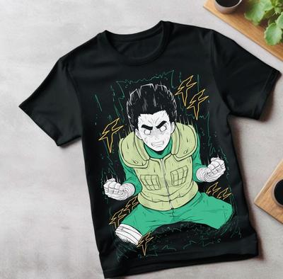 Tričko Rock Lee Manga Strip Naruto Kakashi Anime Manga Unisex Tričko Všechny Velikosti