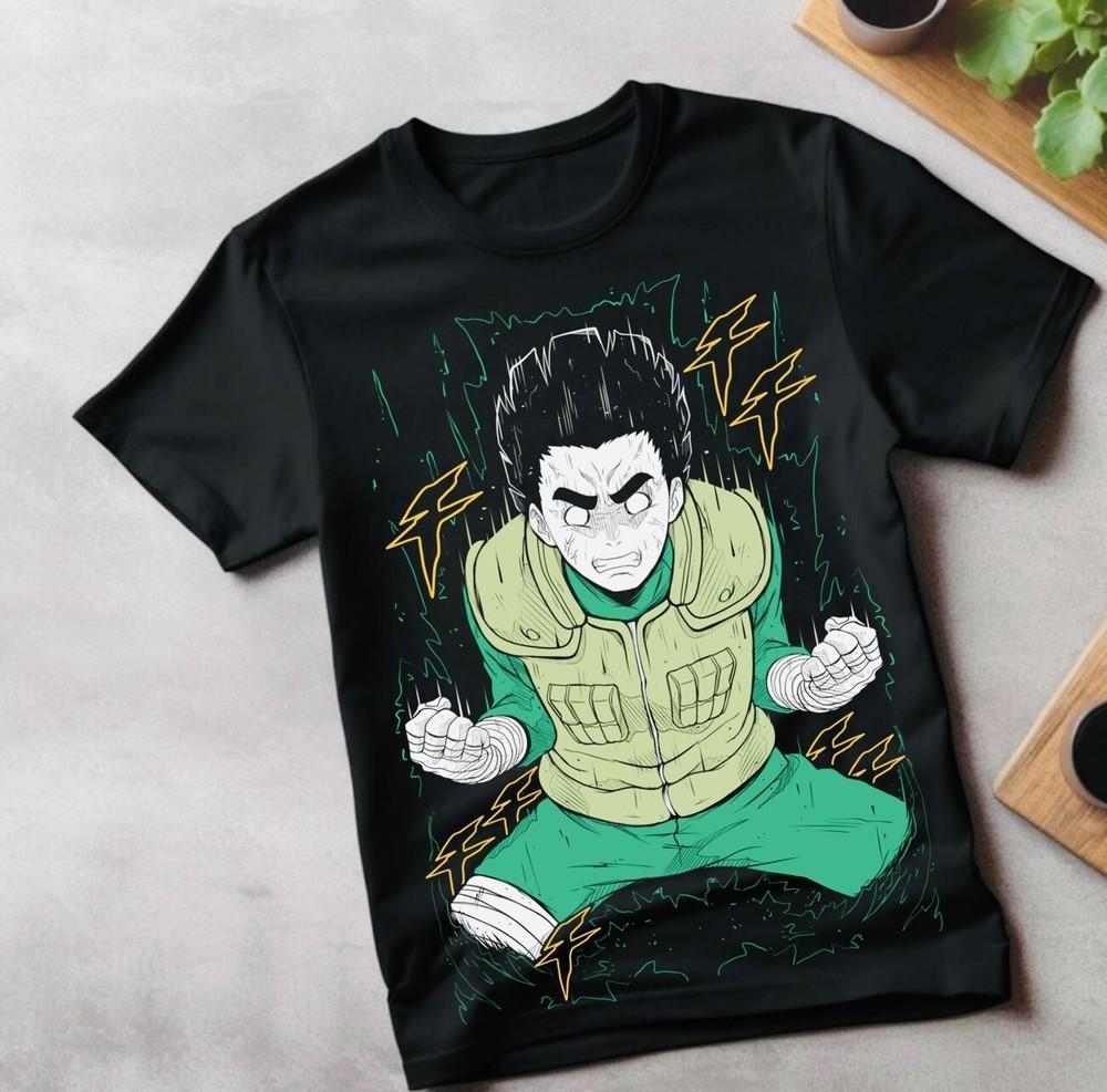 

Rock Lee T-Shirt Manga Strip Naruto Kakashi Anime Manga Unisex Tshirt All Size L