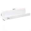 2 Pieces Acrylic Floating Wall Shelves Mounted Bookshelves for Kids, Organizer, Ledge
