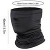 1pc Black Multi-Functional Sports Scarf Face Mask - Windproof, Dustproof, Sun Resistant, Breathable & Comfortable for Cycling, Skiing