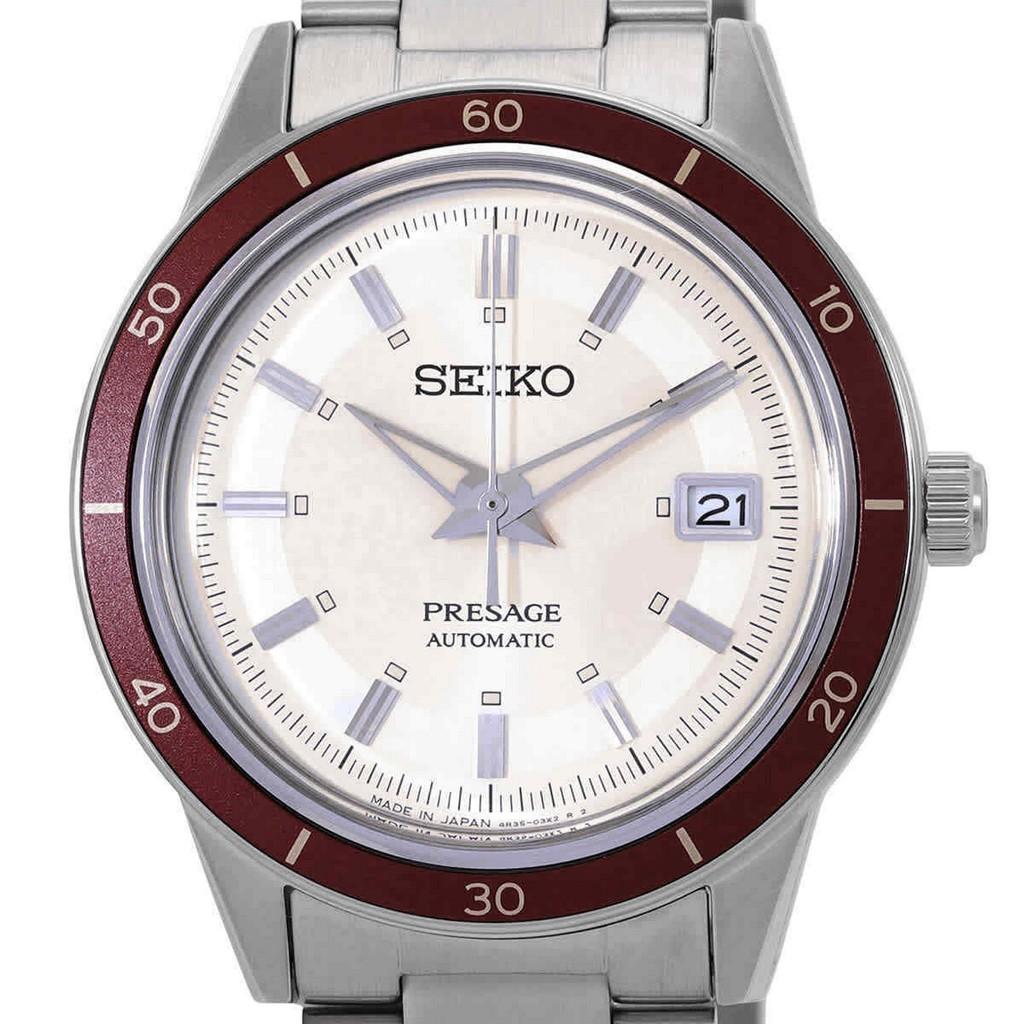 Seiko Presage Style60s weißes Zifferblatt Automatik SRPH93 SRPH93J1 SRPH93J Herrenuhr