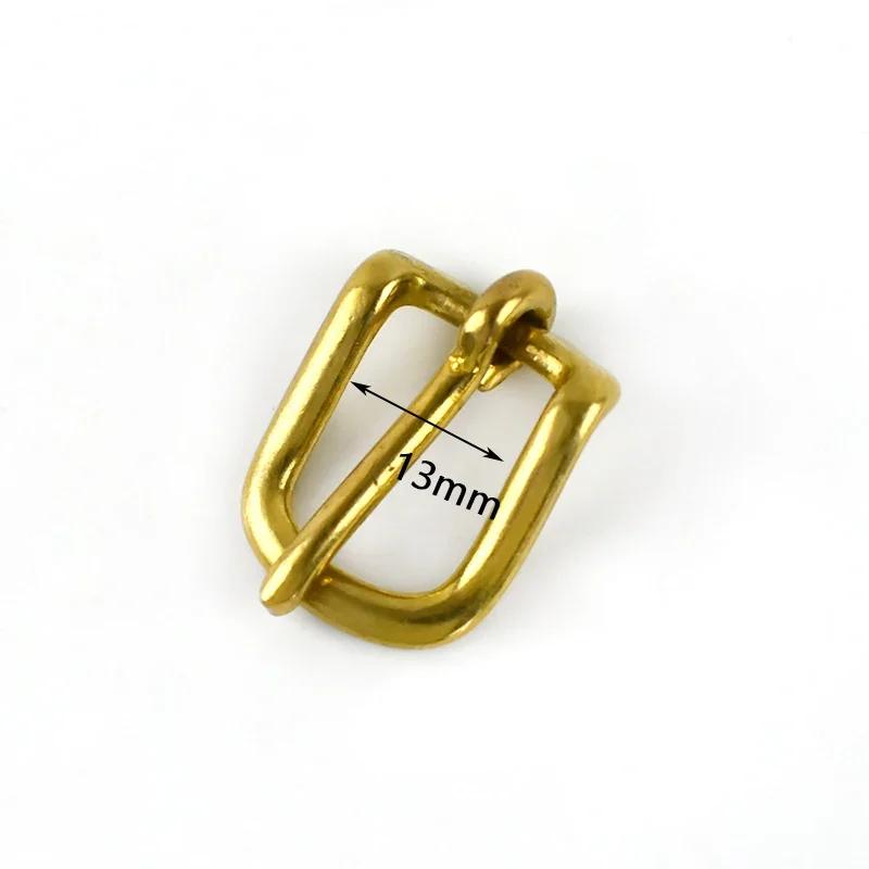 Meetee 2/5 Pezzi 13-38mm Fibbie per Cintura in Ottone Massiccio Spilla Regolabile per Collare per Animali Fibbia di Ricambio per Cinturino di Borsa Accessori Hardware