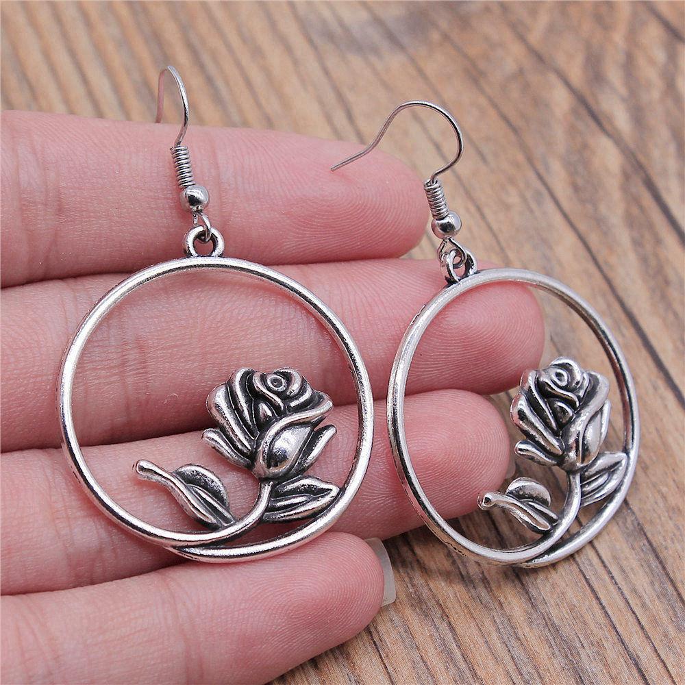 Drop & Dangle Earring Plant Flower Wedding Jewelry FindingsEarring Size 18x19mm QE019