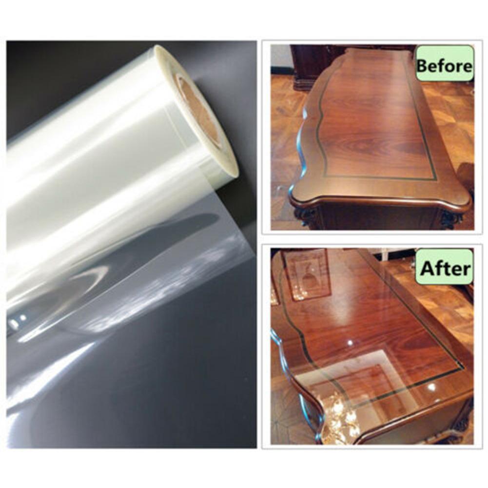 30*100cm Furniture Protective Film Clear Anti-scratch Desktop Stickers Removable High Temperature Resistant Desk Pad Home Use