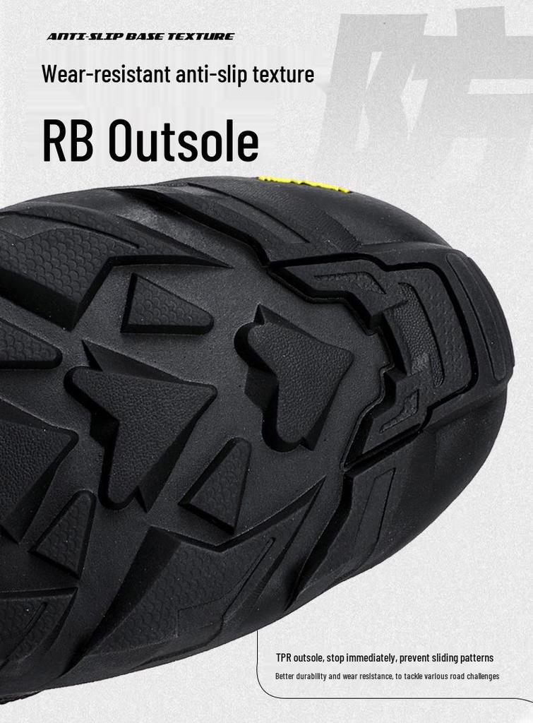 Botas Cortas Antideslizantes para Motocicleta Locomotive - Zapatos de Exterior para Carreras y Turismo para Hombre