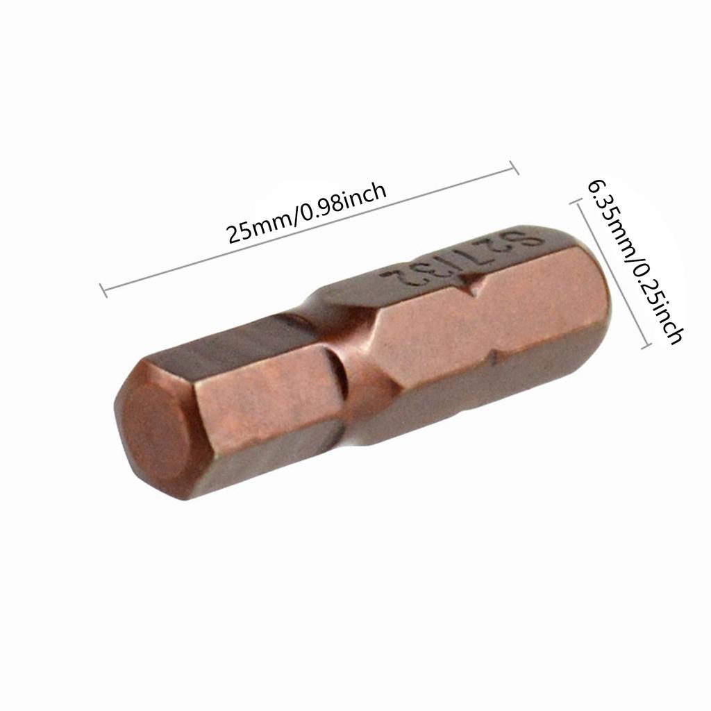 12/24Pcs Electric Screwdriver Bit Combination Set Hexagonal Screwdriver Accessories Attachment Screwdriver Bit Tool