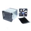 Dovhmoh Storage Expansion Hard Drive Cage, DIY Hard Drive Disk Cage Rack, 5.25-inch to 5x3.5-inch Brackets, with 12cm Fan
