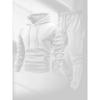 250g Men's Trendy Sports Hoodie & Sweatpants Set - Plain Color