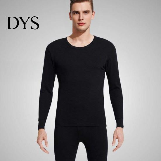 Comfortable Underwear Set Men Thermal Long Johns Casual Two-piece Outfit Winter Keep Warm Sleeve Top And Pants for Cold Weather Trendy Loungewear