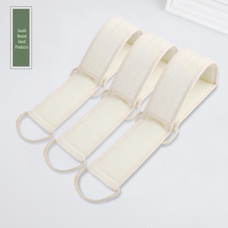 Отшелушивающая мочалка для душа - Хлопково-льняная мочалка для спины