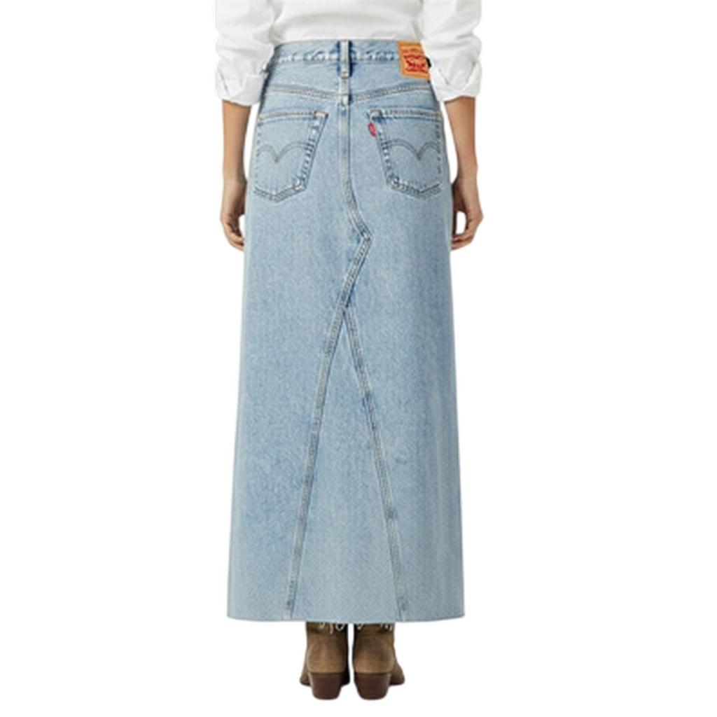 Levis Dámská ikonická rozparkovaná džínová maxi sukně Regular