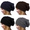 Pleated Color Solid Pullover Hat Outdoor Knitted Hats Gifts Clothing Accessories