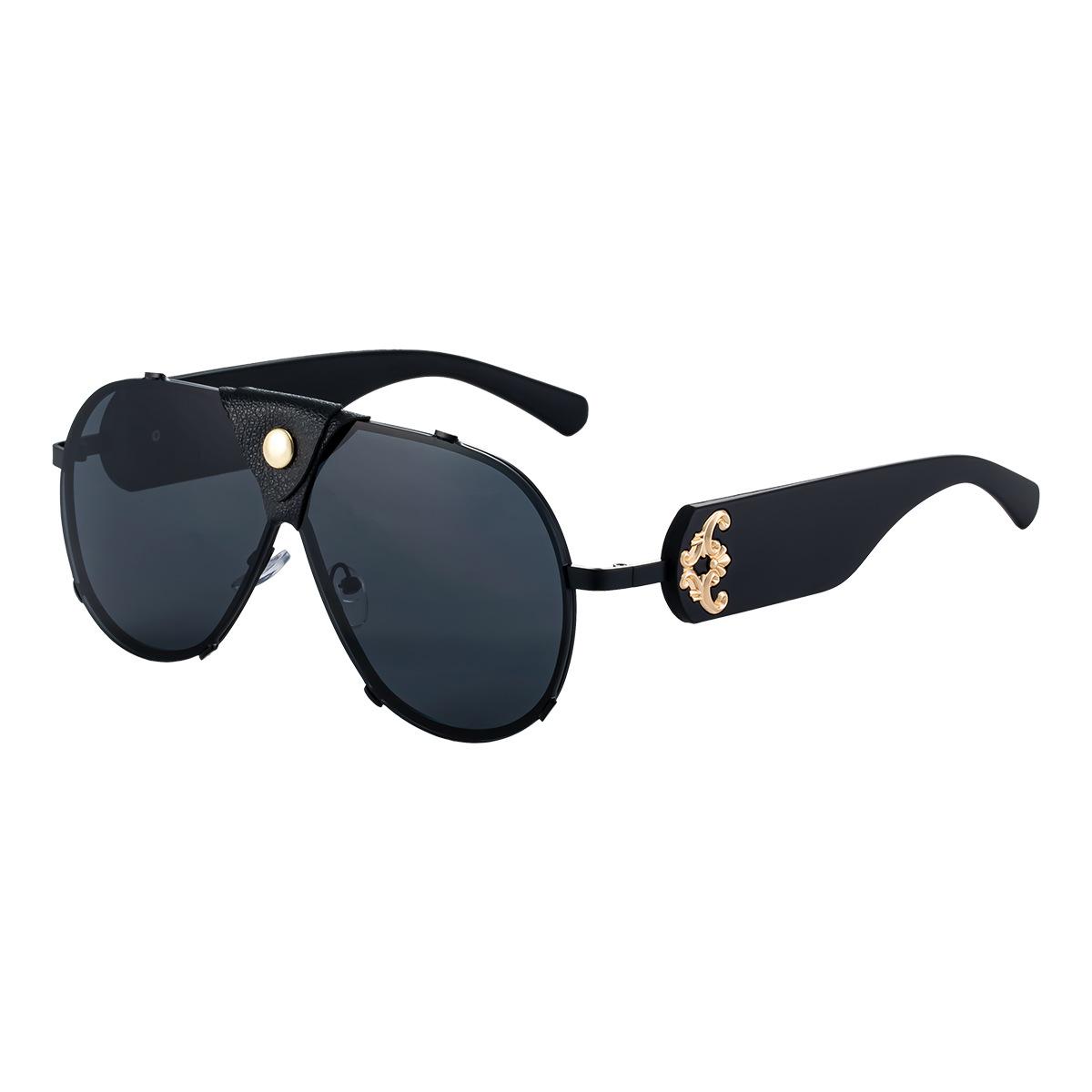 

Luxurious Oversized Brand Style Women Sunglasses Stylish Pilot Rimless Sun Eyeglasses Designer Fashionable Men Driving Use Shades UV400 Sunglasses Only