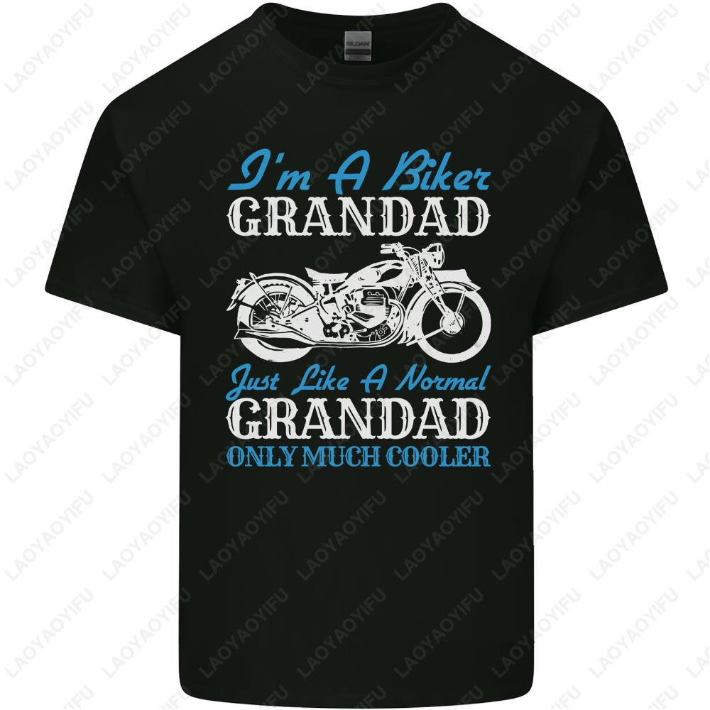 Ride Legacy Biker Grandad TShirt  Vintage Motorcycle Cotton Tee for Grandparents Day Retro Rider Graphic Mens Printed Top