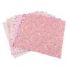 7 Stück Patchwork-Stoff 50*50CM Rosa Baumwollstoff Blumenmuster Weicher Blumenstoff Leinwandbindung Patchwork-Stoff Handgemachte Bastelarbeiten