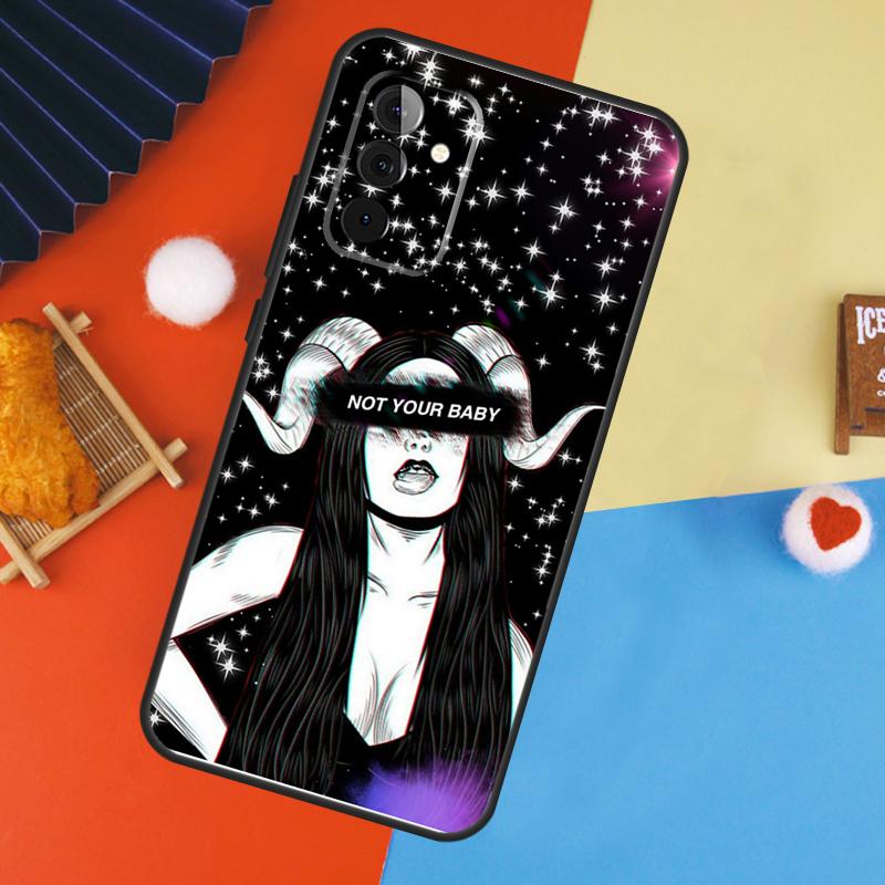 Aesthetic Devil Woman Bad Girl Case For Samsung Galaxy A53 A33 A13 A54 A34 A14 A56 A36 A16 A06 A12 A32 A52 A35 A17 A15 A55