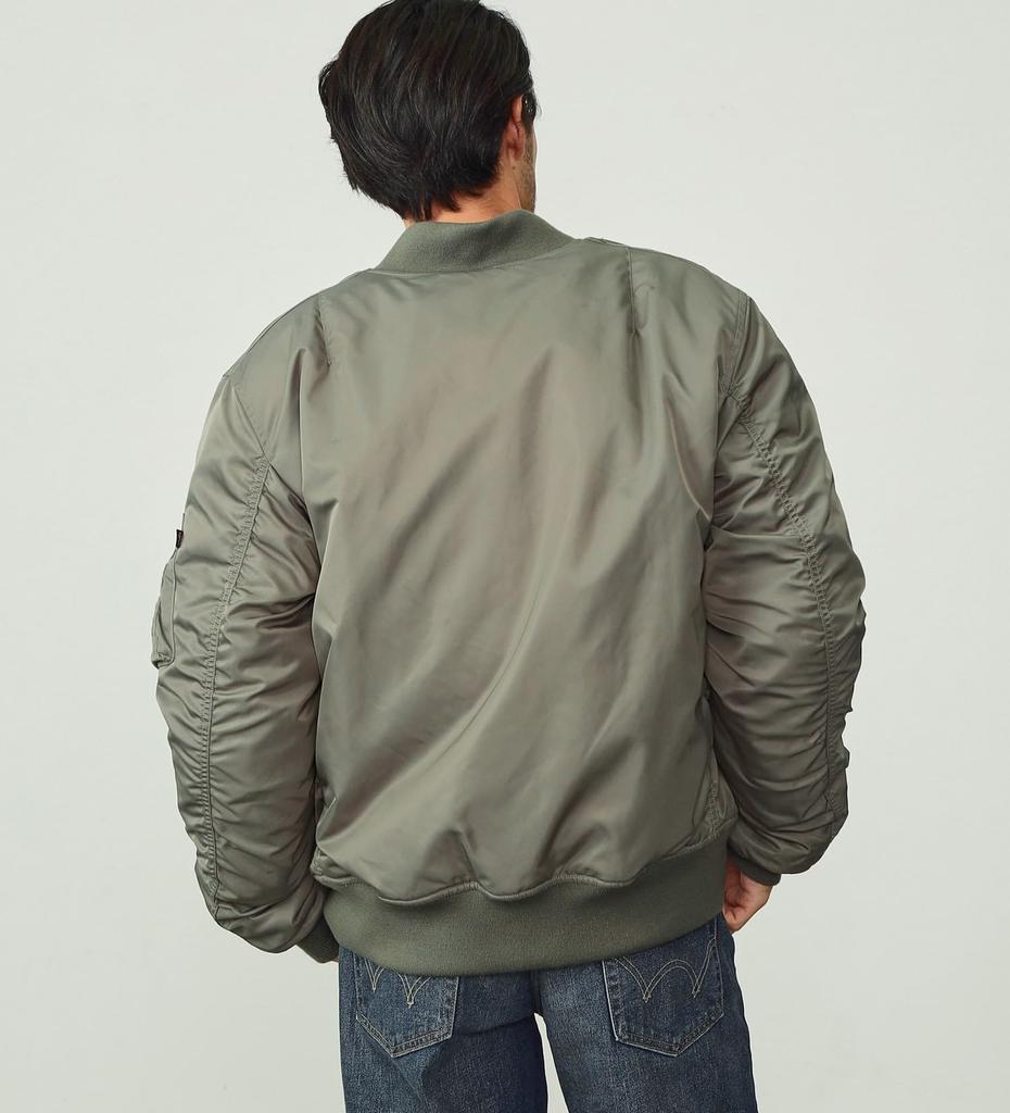 Alpha Industries Motorsykkeljakke med Grå Herre MA-1 Beskytter,