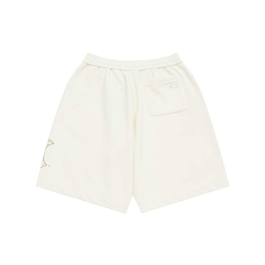 New MLB MONOGRAM Collection New York Yankees SS25 Casual Shorts Unisex Cream White 3ASPM0253-50CRS