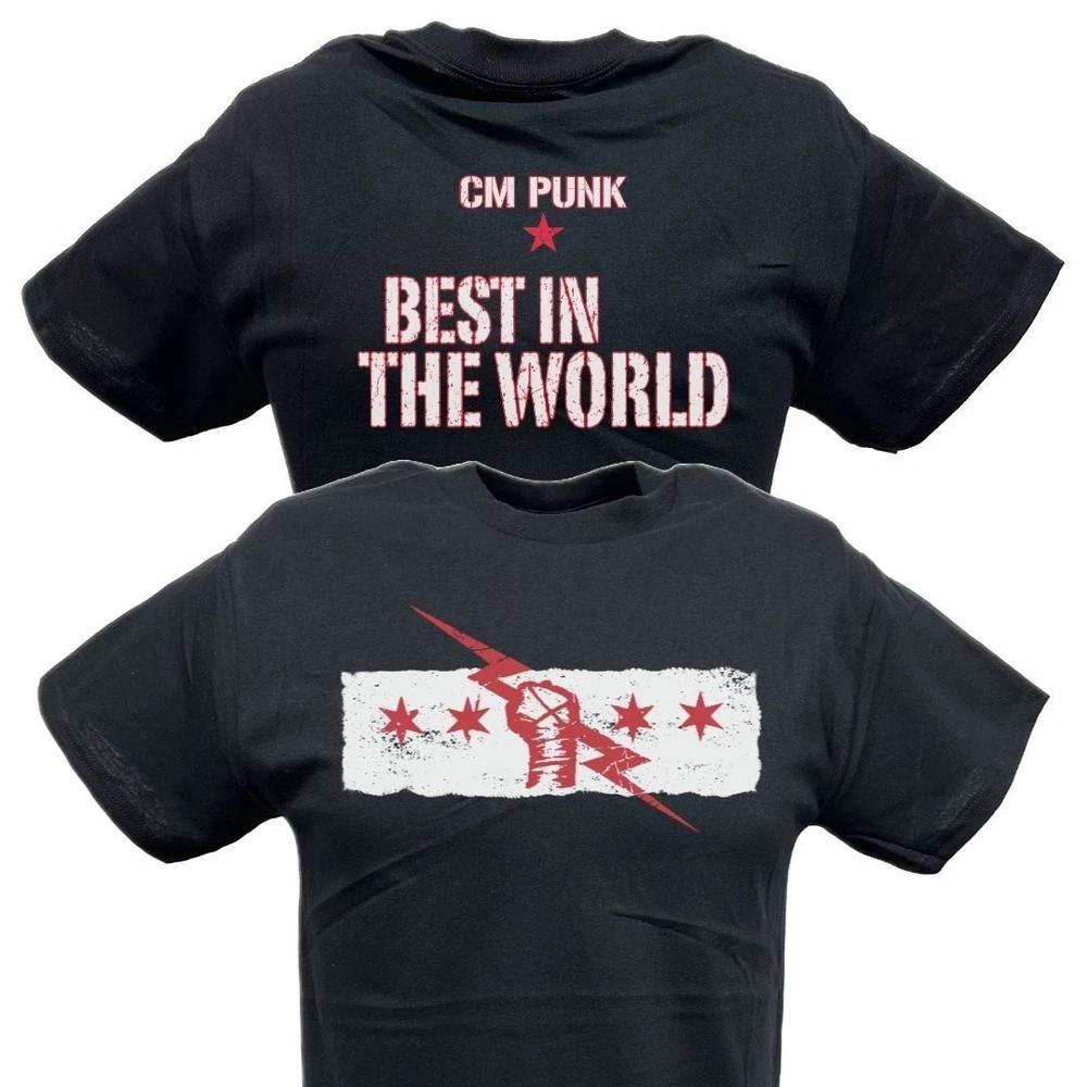CM Punk Best In the World Unisexs Black Version Tshirt M