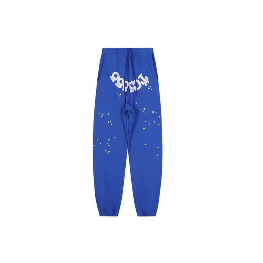 Unisex Loose Fit Two Piece Tracksuit Long Sleeve Hoodie Elastic Waist Sweatpants Spider Rhinestone Print Streetwear Matching Outfit Set