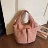 Multi-Color Fabric Handheld Tote Bag Lightweight Spacious Casual Daily Use Bag