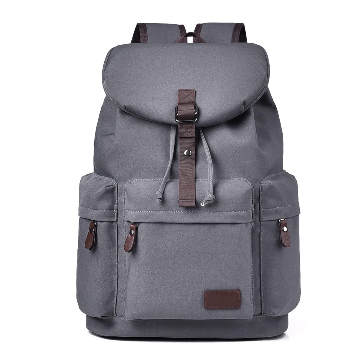 

Retro Men s Canvas Backpack: Lightweight, Stylish, Large-Capacity Travel Bag for College Students 46cm x 29cm x 17cm