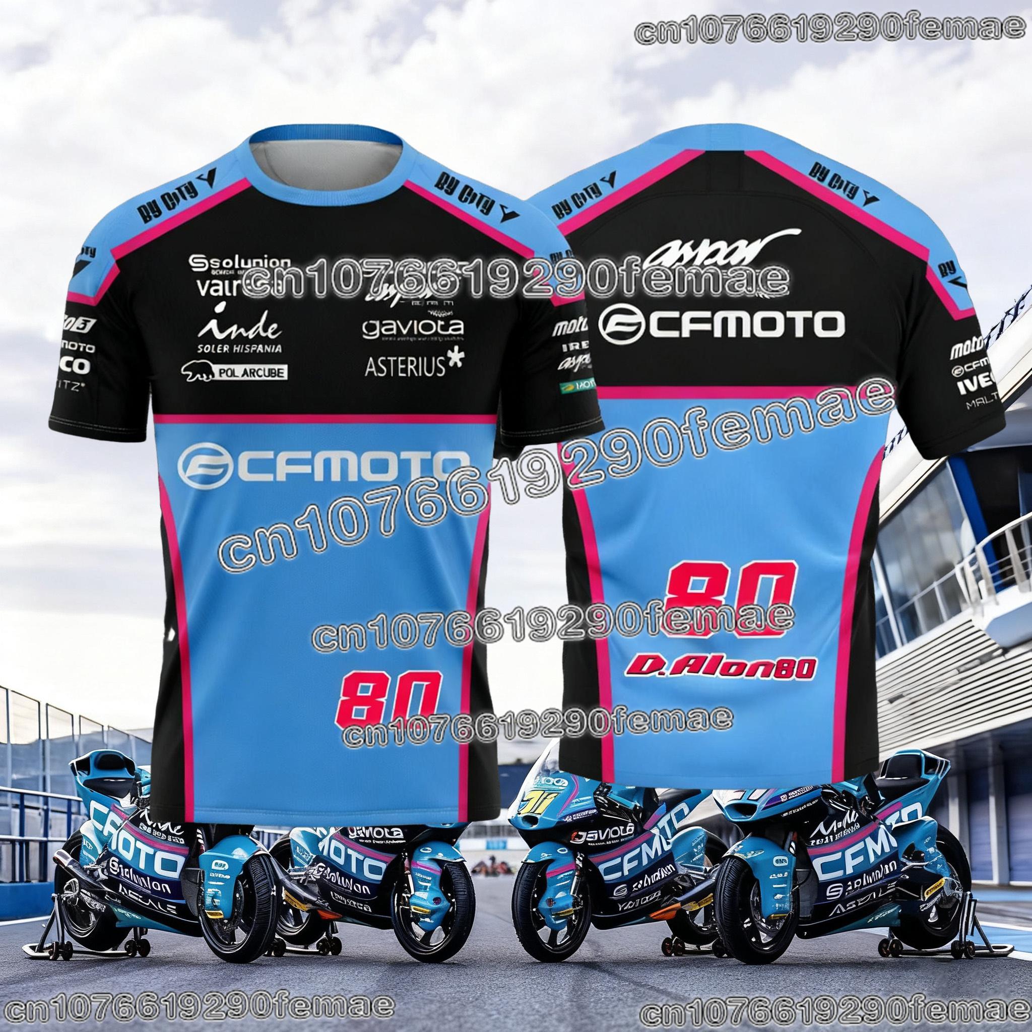Bobby3 2026 CFmoto Aspar Racing Team Fan T-shirt Korte Mouw Motor Sport Casual Mode Comfortabel Dagelijks T-shirt Voor Mannen En Vrouwen 6XL