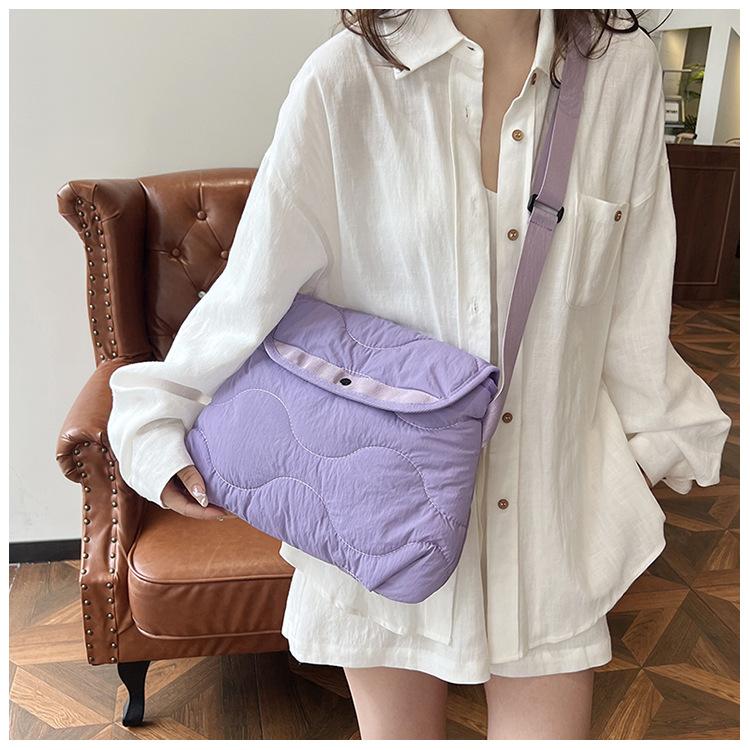 Koreansk ny diamantnylonväska, moderiktig och med stor kapacitet