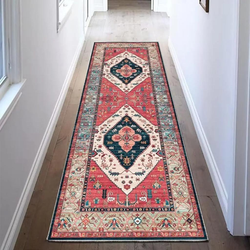 Hallway Entrance Rug Stain-Resistant Anti-Slip Mat Bedroom Kitchen Runner Rug Laundry Room Floor Mat Home Decor
