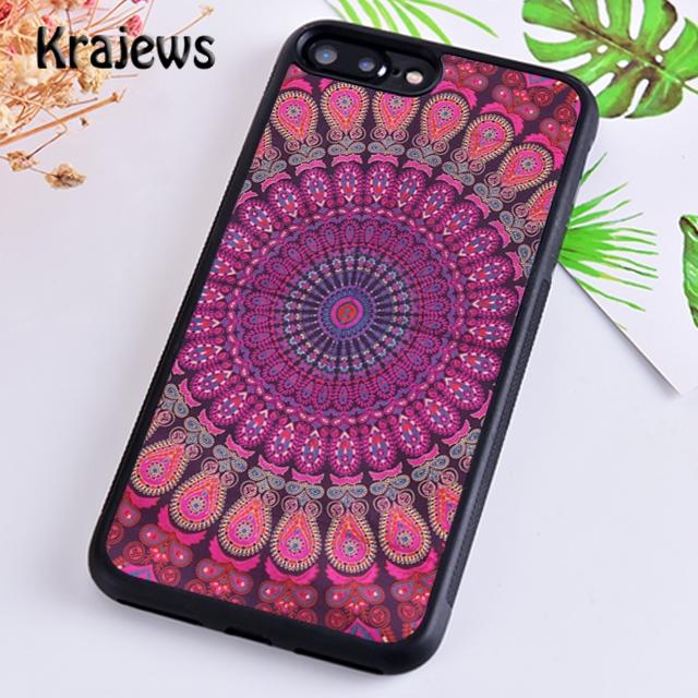 Krajews Beautiful painting mandala flower Phone Case Cover For iPhone 17 Air 16 15 14 plus 12 13 pro max Fundas