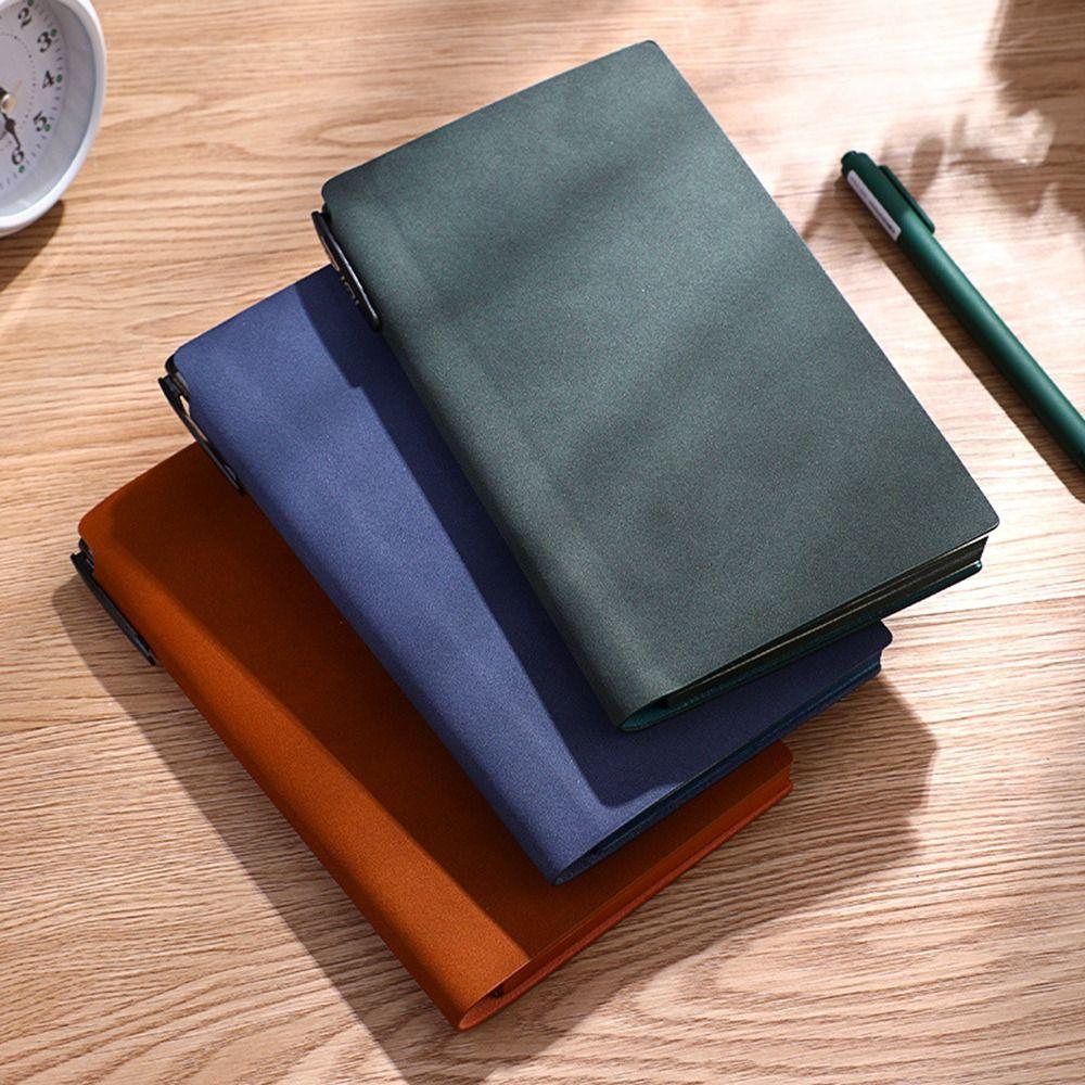 

Soft A6 Notebook Simple Pocket Notebook Portable Leather Diary School Supplies Style 5