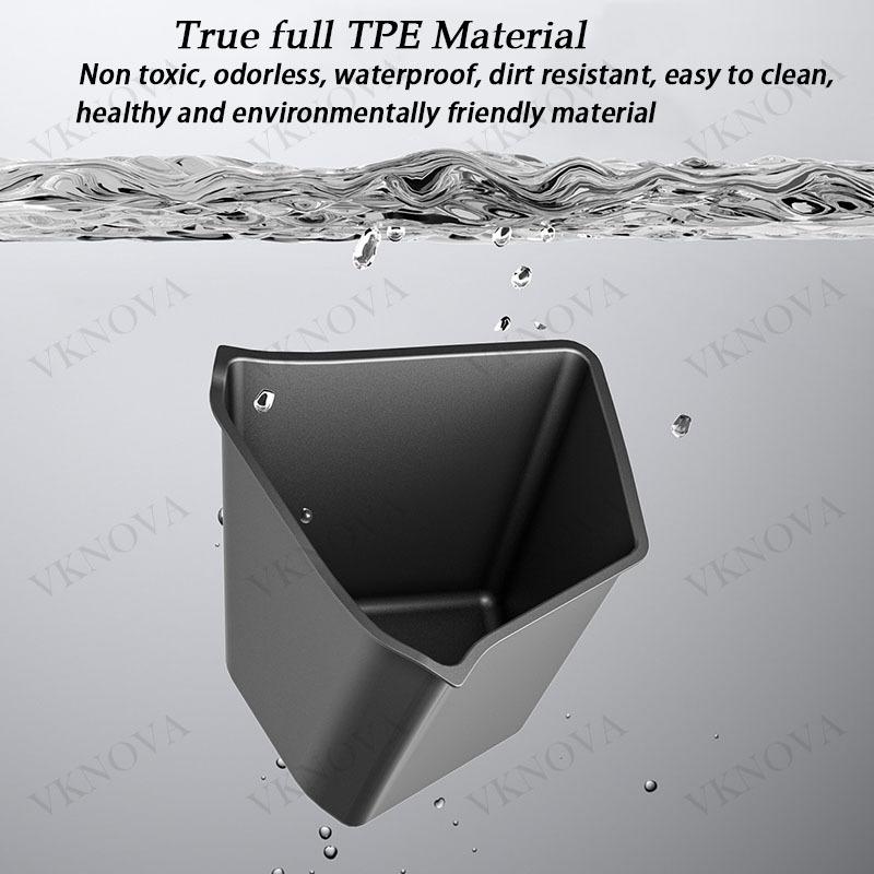 For Tesla Model YL Rear Trunk Side Storage Bucket Left Right Organizer Box Waterproof Car Cargo Storage Container AutoAccessorie
