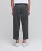 MUSINSA STANDARD Loose Tapered Hidden Banding Crop Slacks [Medium Gray]
