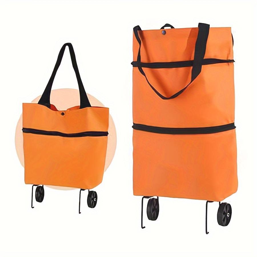 1pc Easy-Glide Wheeled Shopping Bag – Extra-Large, Foldable & Multipurpose – Versatile Carrier for Groceries & Goods On the Go