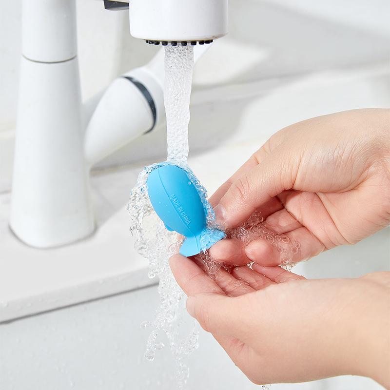 4/8PCS Fish Shape Toothbrush Holder Silicone Standing Toothbrush Storage Rack Portable Travel Toothbrush Head Protector Cover