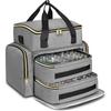 Nail polish portable bag Double nail polish storage bag Cosmetic skin care product storage Shoulder backpack