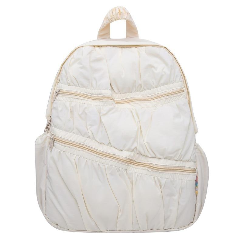 Schultasche neu plissiert Herz-Kuchen Rucksack Mittelschule süße Schultasche weibliche College-Studentin Reise-Leichtrucksack